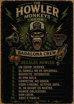 Decàleg Howler — placa original